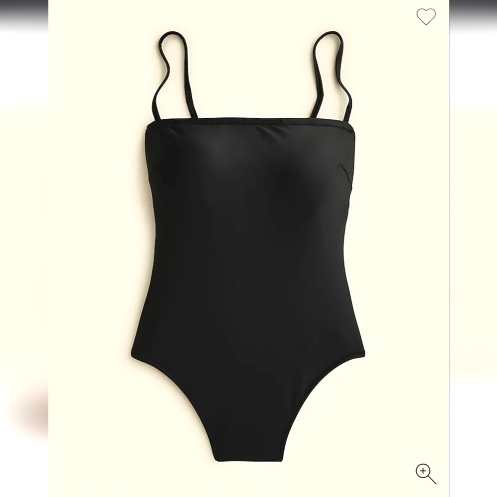 J.CREW Squareneck One-Piece Swimsuit